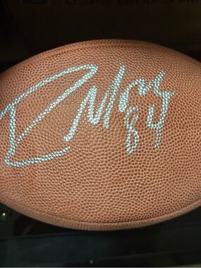 Wilson official NFL gameball signed by Randy Moss
